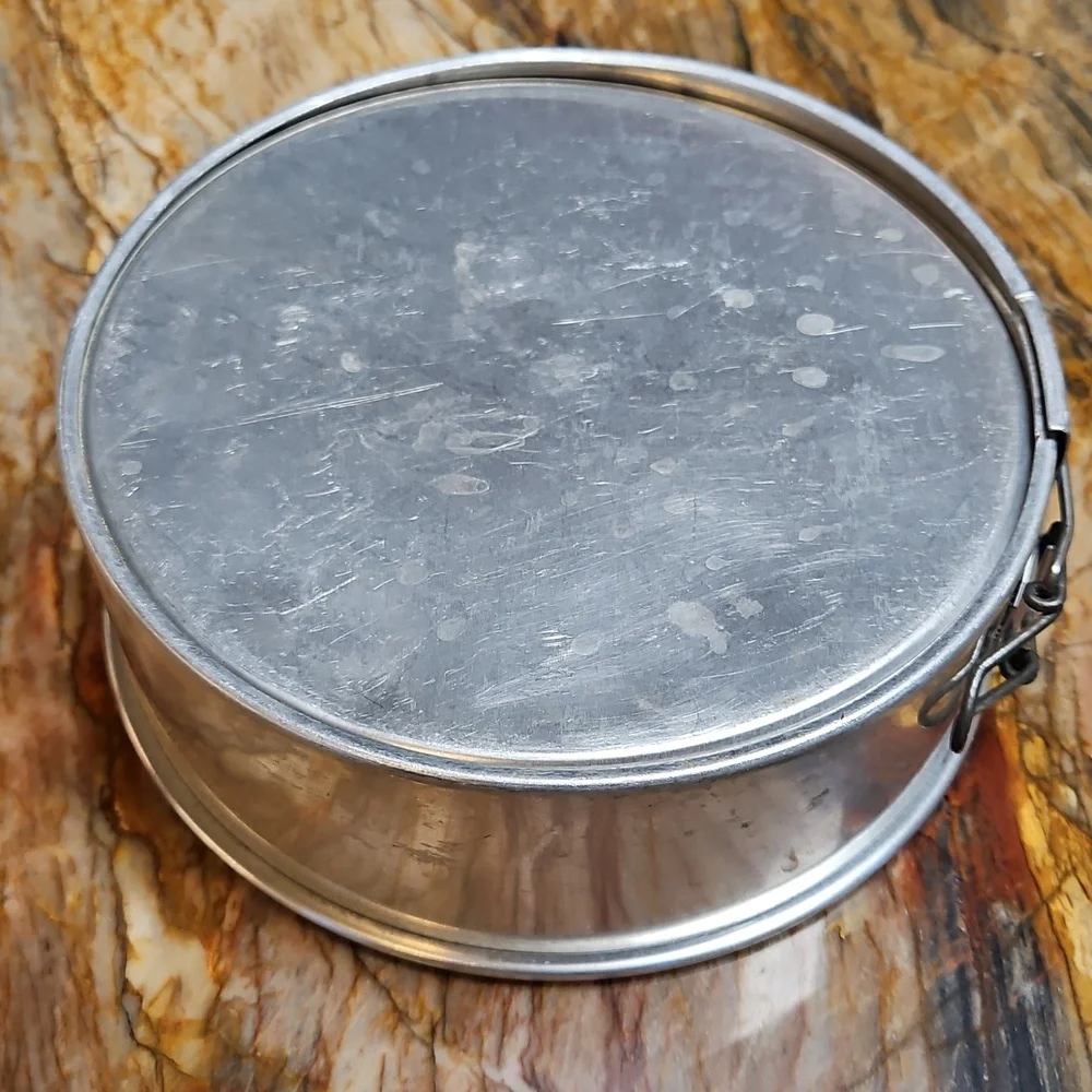 Silver Metal Spring Pan